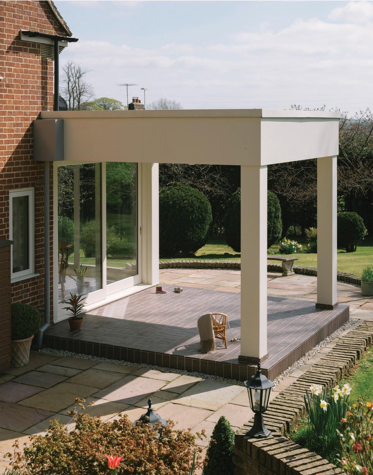 Stableford house outside dining area